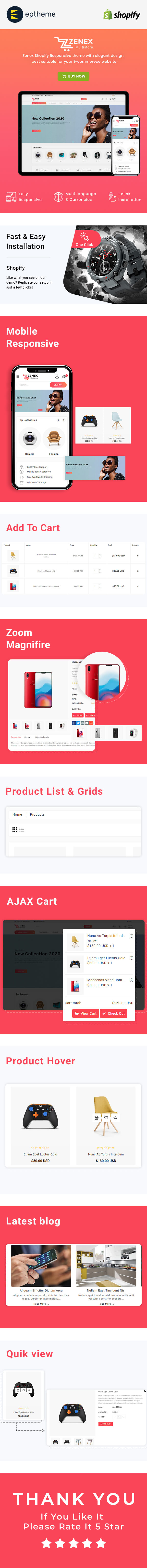 Zenex - Multipurpose E-commerce Shopify 2.0 Template - 2