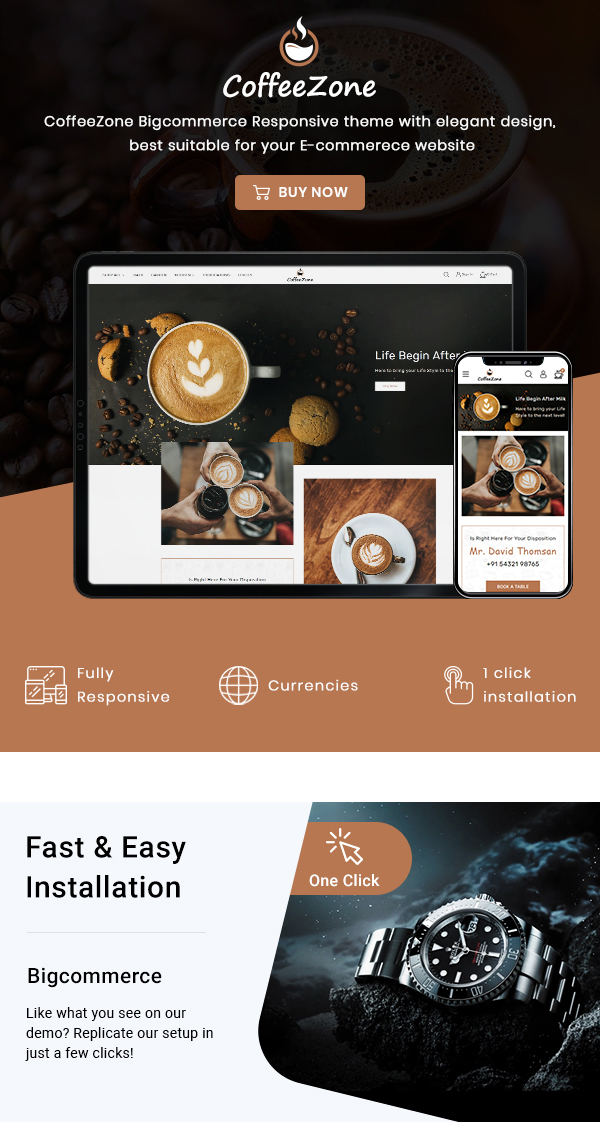 CoffeeZone - Cafe & Coffee Stencil BigCommerce Shop - 2