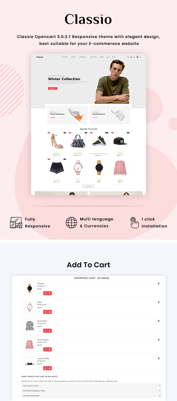 Classio Fashion Responsive OpenCart 3 Theme - 2