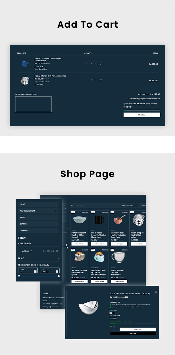 Culina - Kitchen Accessories Responsive Shopify 2.0 Theme - 3