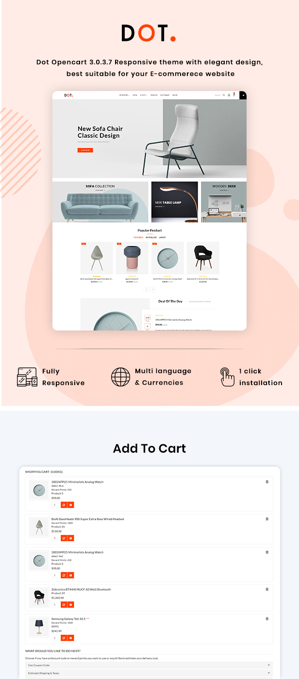 Dot Furniture Responsive OpenCart 3 Theme - 2