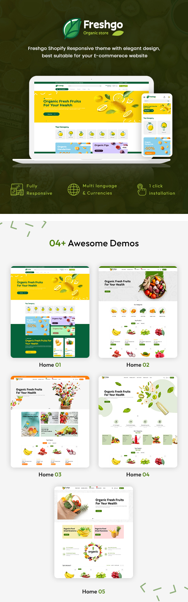 FreshGo - Organic & Supermarket Shopify Food Store - 3