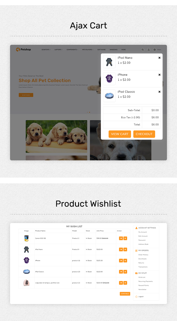 Pestore - Responsive Food Pet Store OpenCart 3 Theme - 4