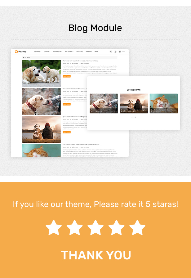 Pestore - Responsive Food Pet Store OpenCart 3 Theme - 6