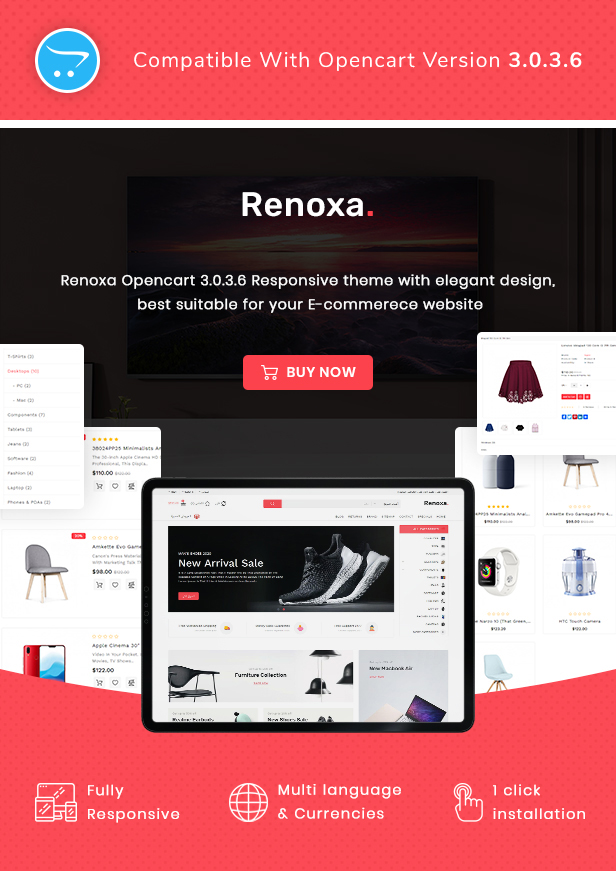 Renoxa Multipurpose Opencart Responsive theme - 2