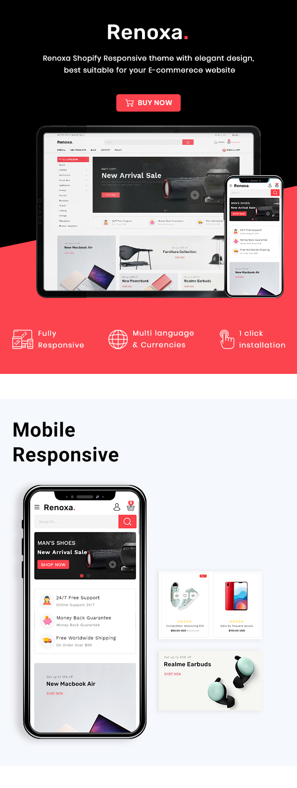 Renoxa Multipurpose E-commerce Shopify Template - 2