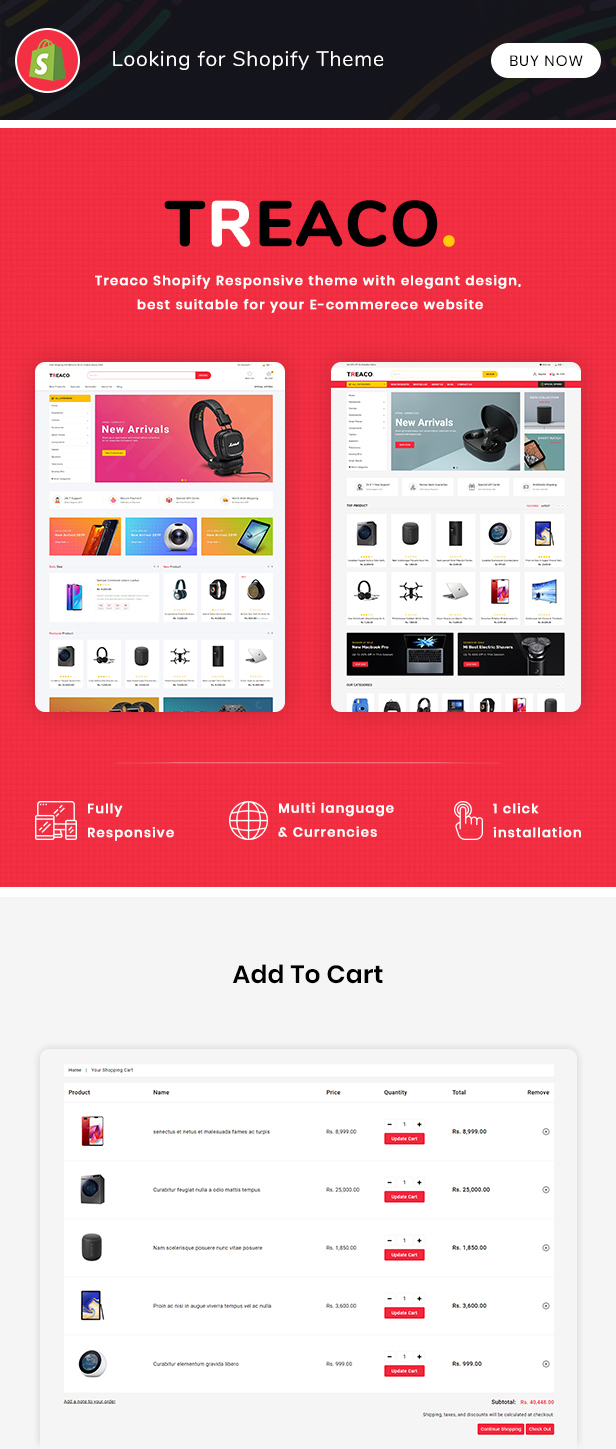 Treaco - Multipurpose E-commerce Shopify Theme - 2