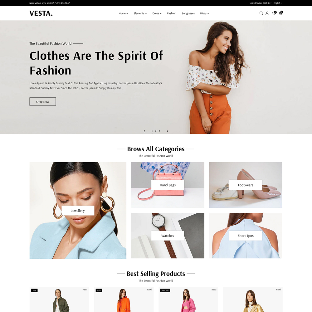 Vesta Shopify